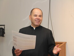 Kerényi Lajos piarista szerzetes előadása
