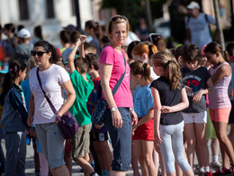 Néptánc flashmob az Erzsébet téren, fotó: Gergely Szilárd