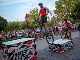 Kerékpáros látványbemutatókkal folytatódott a Giro-váró fesztivál, fotó: Gergely Szilárd