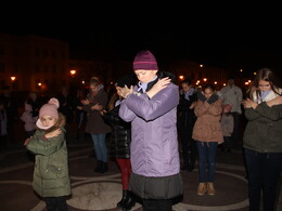 Flashmob a koraszülött gyermekekért, fotó: Bakonyi Erzsébet