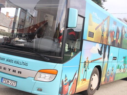 Kanizsára érkezett az Arany 200 busz, fotó: Bakonyi Erzsébet