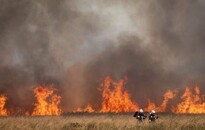 Kétszáz hektárnyi terület égett a Hortobágyon 