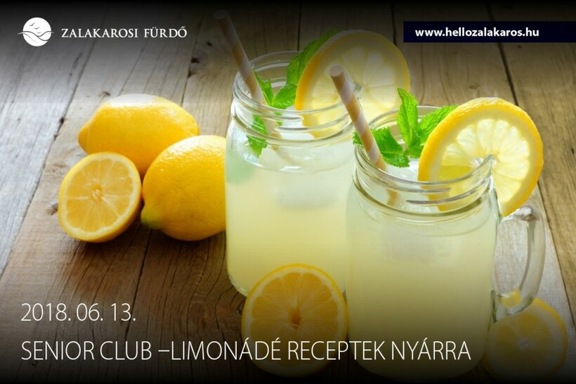 Senior Club: nyári limonádé receptek
