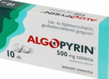 Ismét vény nélkül kapható az Algopyrin és más, metamizol tartalmú gyógyszerek
