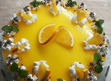 Tejszínes sütőtökkrémleves, narancsos kacsacombbal és mákos narancsos tortával