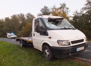 Szarvasbikát ütött el egy kisteherautó