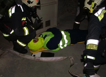   Mentést gyakoroltak a kanizsai kórházban a tűzoltók