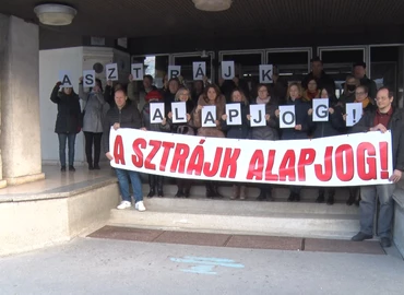 Nem engednek a sztrájkhoz való jogaikból a Batthyány-gimnázium tanárai sem