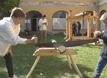A kovácsolást és a faművességet is kipróbálhatták a gyerekek a hétvégén a múzeumban